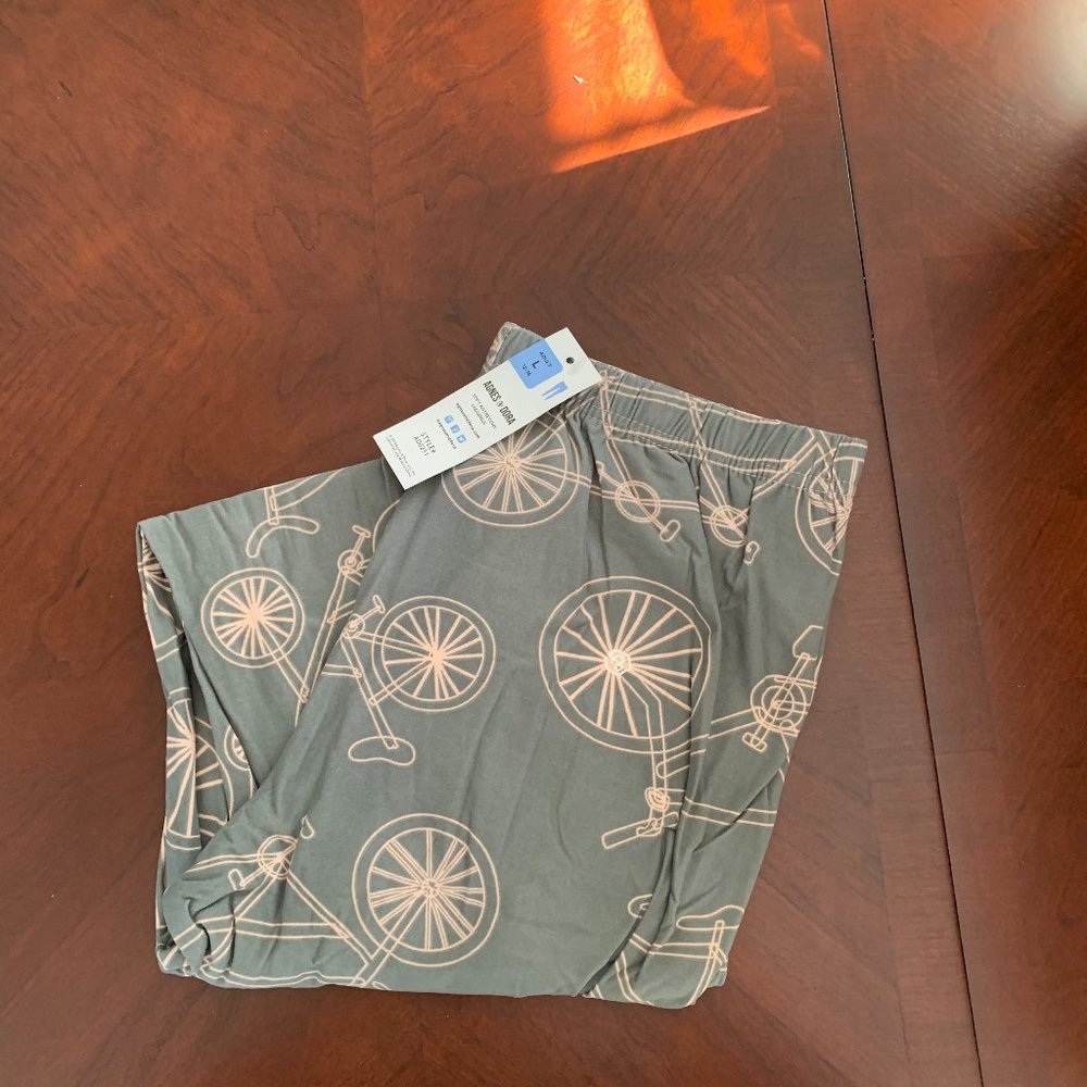 Agnes and Dora Bike Bicycle Gray Leggings LARGE